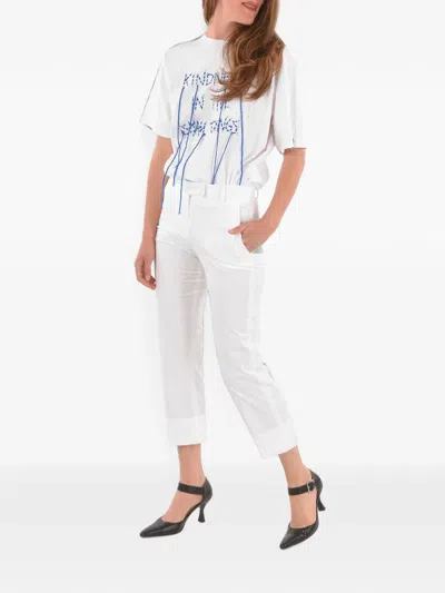 Quelle2 Belt-loop Trousers In White