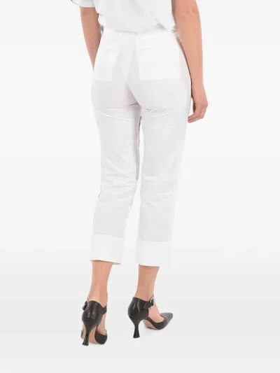 Quelle2 Belt-loop Trousers In White