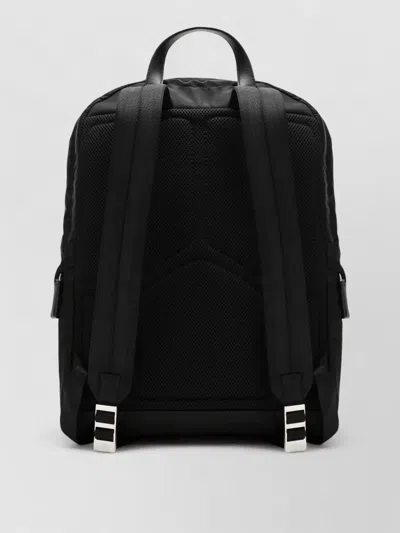 Prada Backpack Adjustable Straps Front Zip Pocket Top Handle