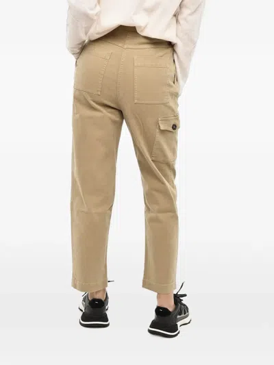 Woolrich Double-pleat Cargo Pants In Brown