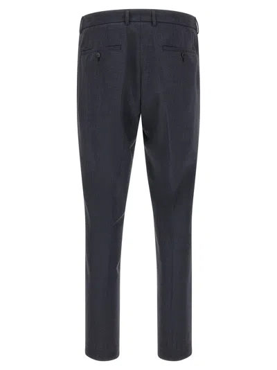Hugo Boss Micro-texture Single-breasted Suit In Blue