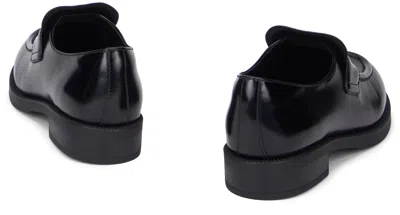 Prada Brushed Leather Loafers In Multi
