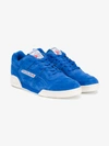 REEBOK REEBOK BLUE SUEDE WORKOUT PLUS VINTAGE TRAINERS,BD338211943345