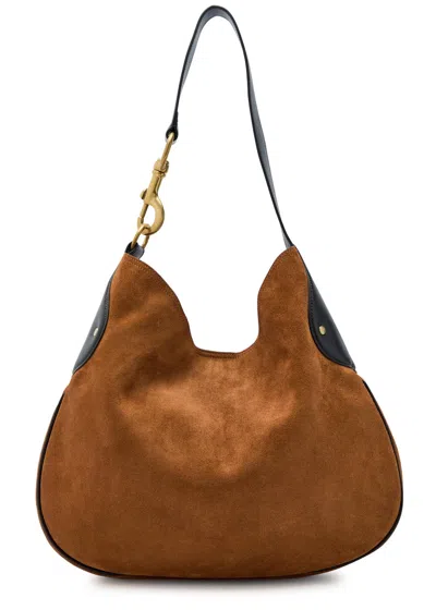 Mulberry Leather Panel Shoulder Bag Strap In Brown