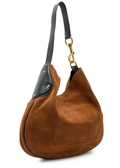 Mulberry Leather Panel Shoulder Bag Strap In Brown