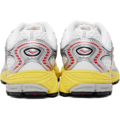 Saucony Progrid Ride 1 Sneakers In White/buttercup