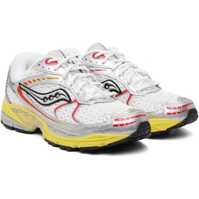 Saucony Progrid Ride 1 Sneakers In White/buttercup