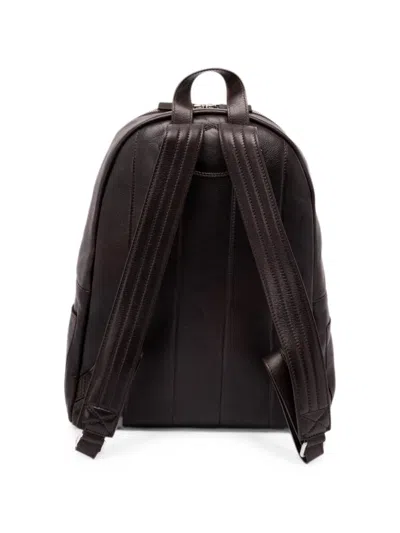 Orciani Lagoon Leather Backpack In Brown