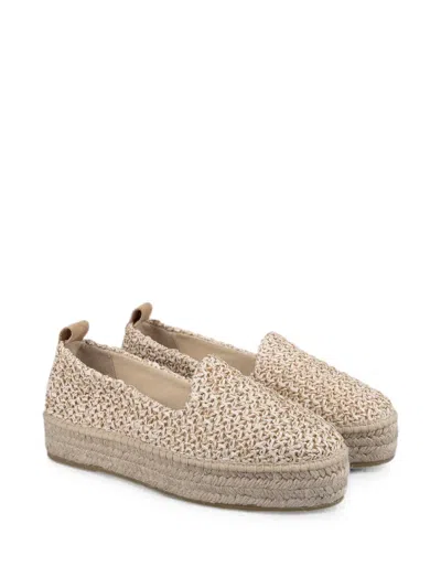 Espadrilles Platform Slip-on  In Neutral