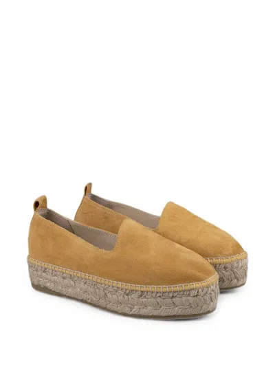 Espadrilles Platform Slip-on  In Brown