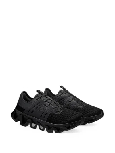 On Running Black Polyester Rubber Cloudswift Amp 1 Sneakers In Black