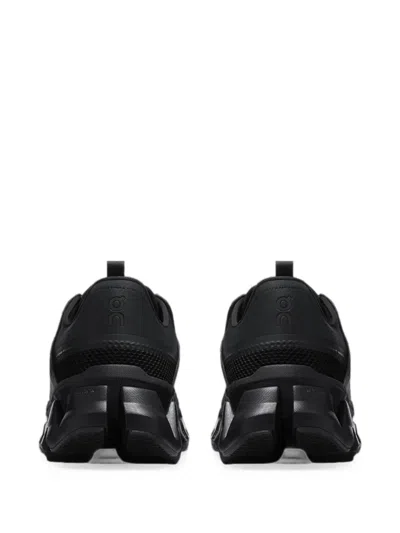 On Running Black Polyester Rubber Cloudswift Amp 1 Sneakers In Black