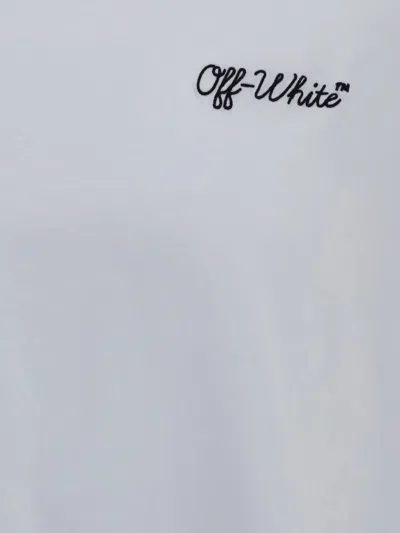 Off-white Script Logo Skate T-shirt In White