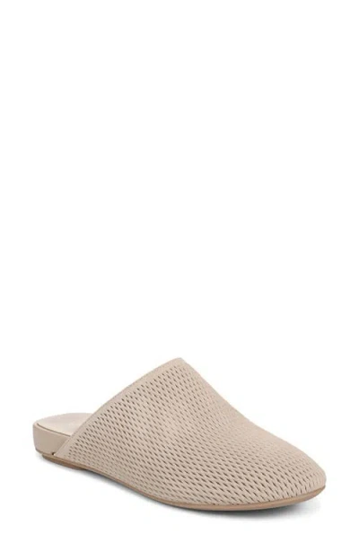 Vionic Opal Perforated Mule In Lucid Beige Suede