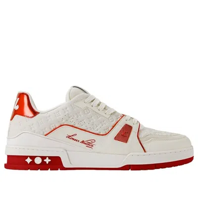 Louis Vuitton Trainer Sneaker 'red' In Multi