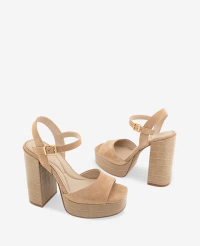 Kenneth Cole Parton Ankle Strap Platform Sandal In Pink
