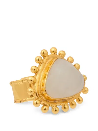 Sylvia Toledano Dot Moonstone Ring In Multi