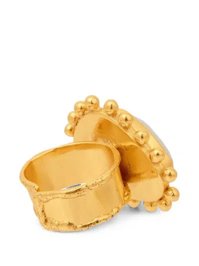 Sylvia Toledano Dot Moonstone Ring In Multi