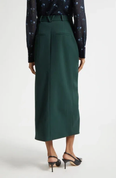 Veronica Beard Maxine Front Slit Skirt In Multi