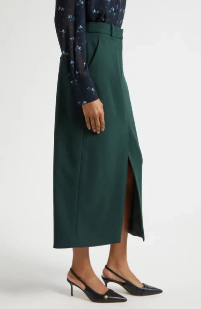 Veronica Beard Maxine Front Slit Skirt In Multi