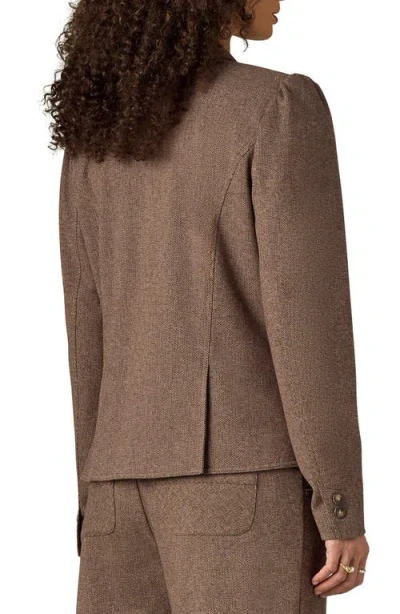 Wit & Wisdom Puff Shoulder Blazer In Multi