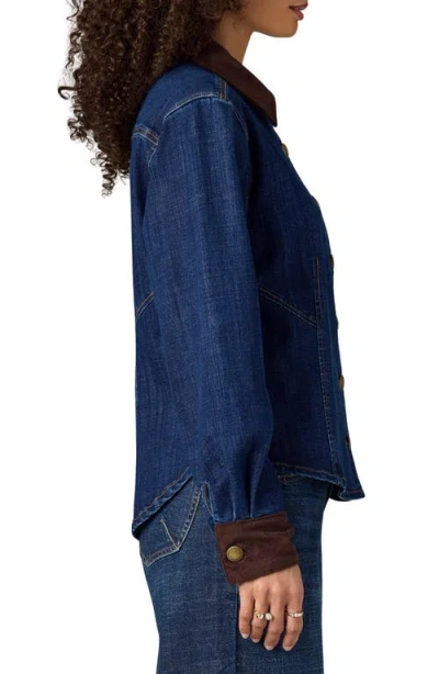 Wit & Wisdom Denim Button-up Jacket In Multi