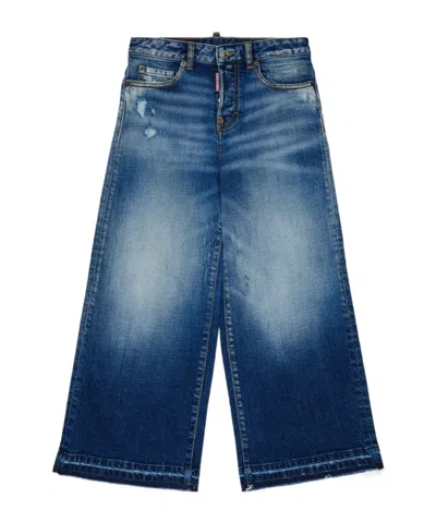 Dsquared2 Distressed-finish Jeans In Blue