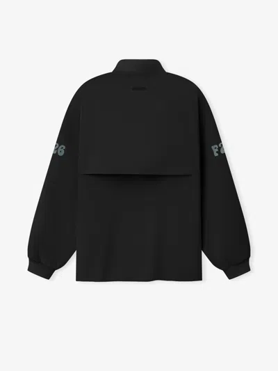 Essentials Half Zip Track Jacket In Black