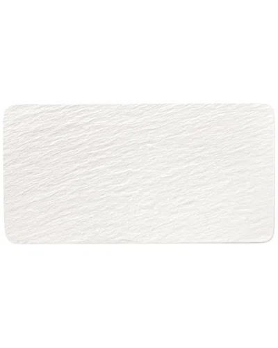 Villeroy & Boch Manufacture Rock Blanc Rectangular Serving Plate In White