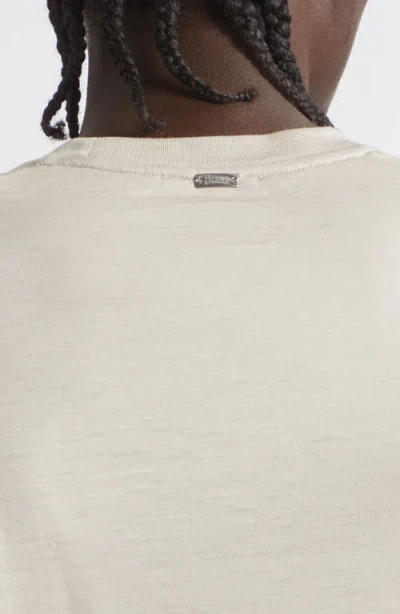 Herno Solid Wool Jersey Crewneck T-shirt In Neutral