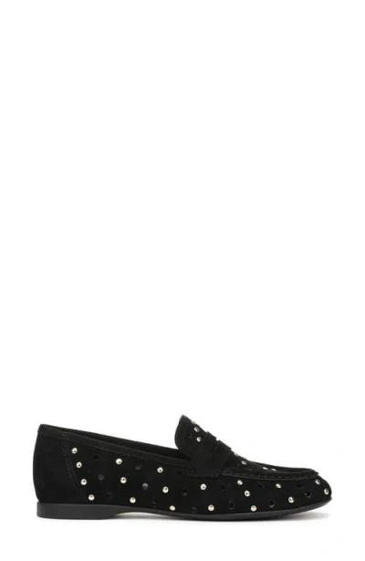 Naturalizer Bloom Stud Penny Loafer In Black