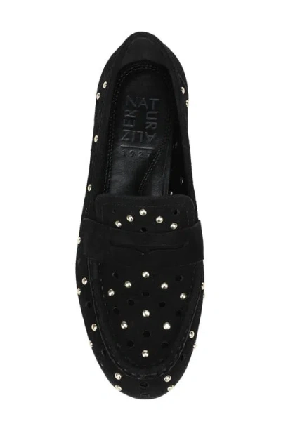 Naturalizer Bloom Stud Penny Loafer In Black