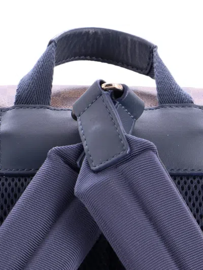 Pre-owned Louis Vuitton Runner Damier Backpack In Blue