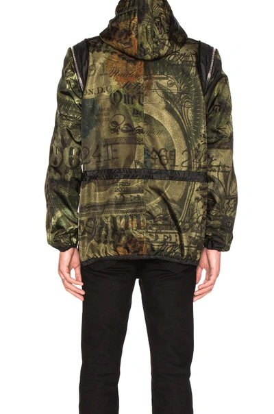 Shop Givenchy Printed Lightweight Jacket In Green, Abstract. In Khaki