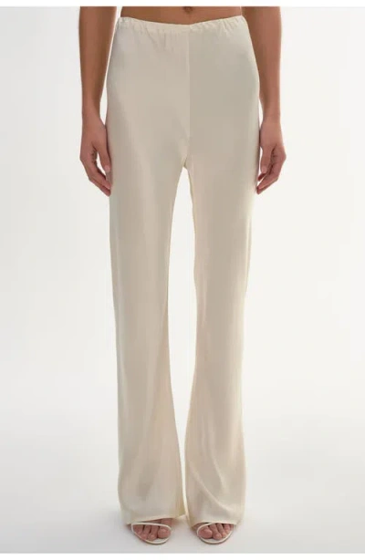 Lamarque Emile | Pull-on Satin Pants In Neutral