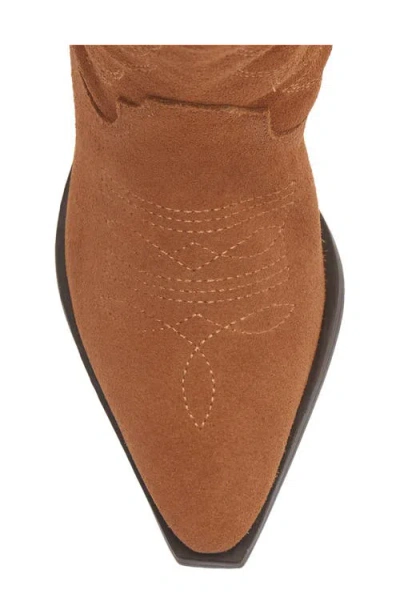 Bottero Metallic Western Boot In Brown