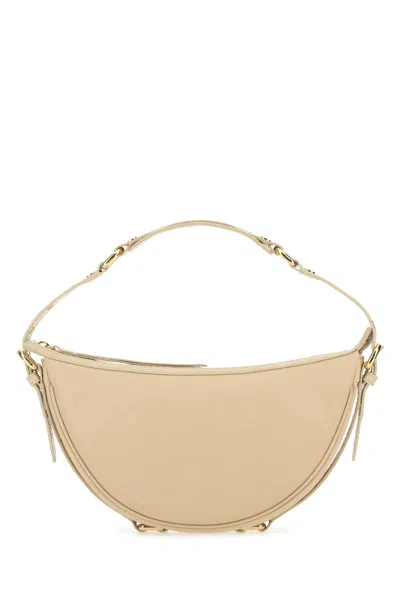 By Far Cream Leather 22 Cm Gib Shoulder Handbag
