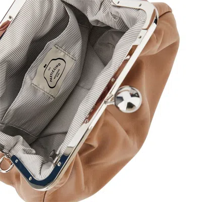 Max Mara Leather Medium 'pasticcino' Bag In Beige