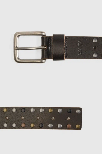 Levi's Marco Riveted Infinity Belt In Black