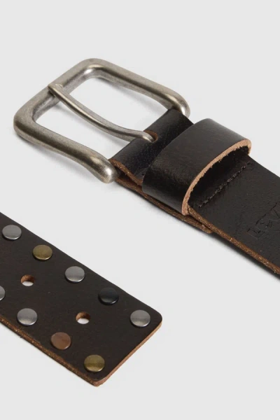 Levi's Marco Riveted Infinity Belt In Black