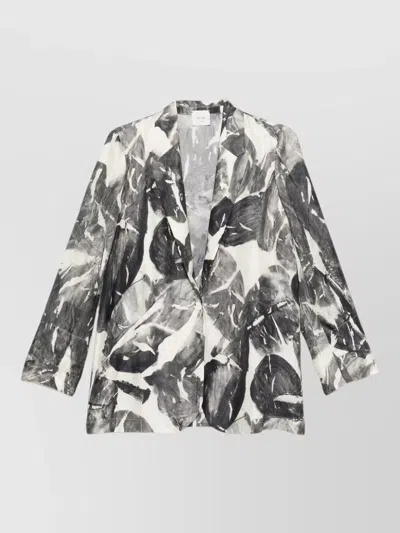 Alysi Single Breasted Jacket All Over Print In Multi