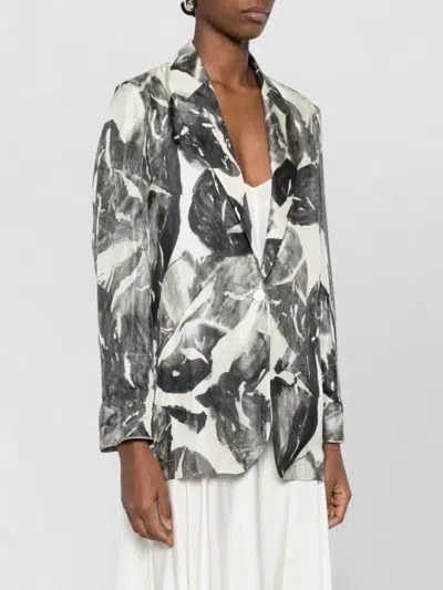 Alysi Single Breasted Jacket All Over Print In Multi