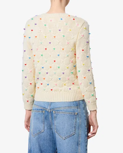Isabel Marant Étoile Priyanka Pullover In Ecru-multicolore