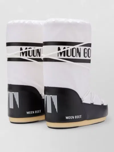 Moon Boot Icon Panelled Waterproof Lace-up Boots In White