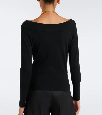 Max Mara Wool-blend Sweater In Black