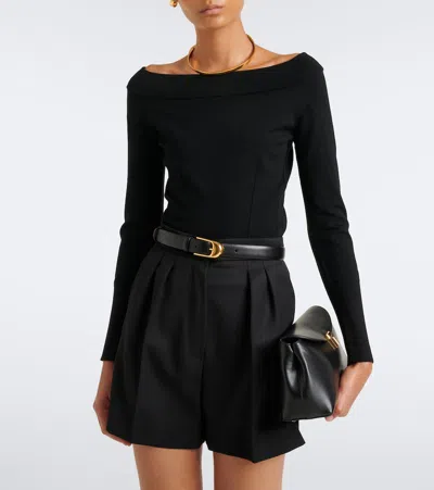 Max Mara Wool-blend Sweater In Black