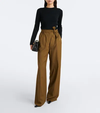 Max Mara Virgin Wool Sweater In Black