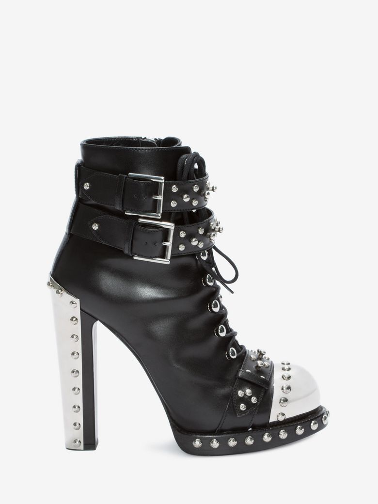 alexander mcqueen studded booties