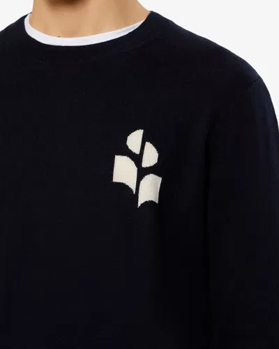 Isabel Marant Pullover Evans In Midnight/light Grey