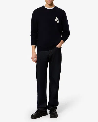 Isabel Marant Pullover Evans In Midnight/light Grey